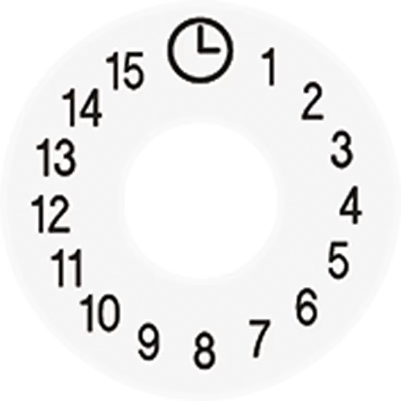 Jung Skalenscheibe, Symbole 1...15, alpinweiß SKS11015WW