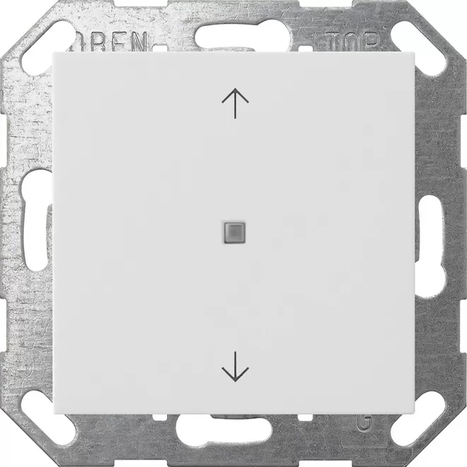 Gira KNX Taster Wippe 1f Pfeile System 55 Reinweiß 517203