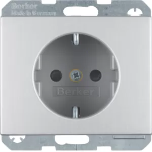 Berker Steckdose SCHUKO erh BS K.5 Alu 47357003