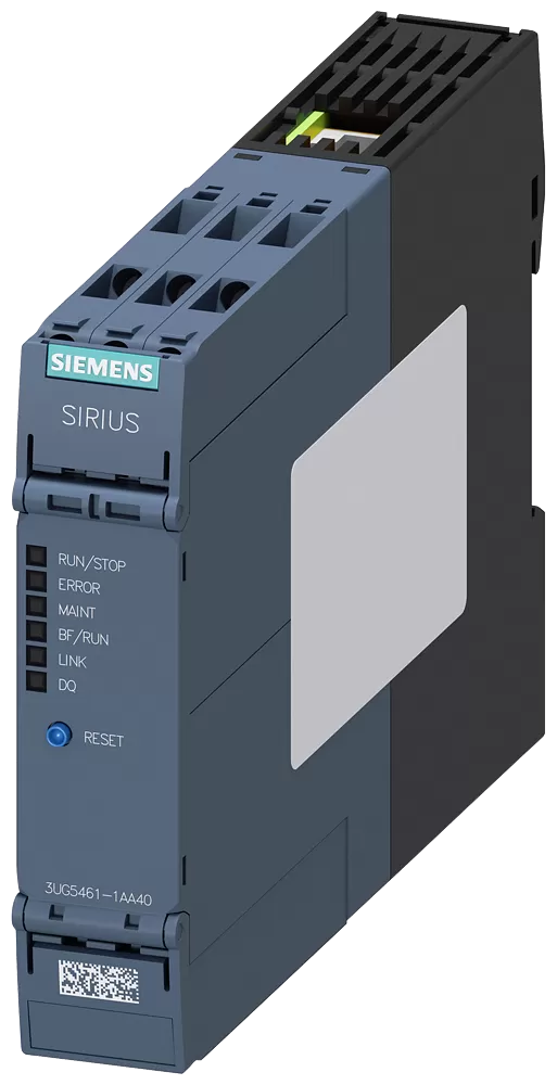 Siemens DC-Lastüberwachungsrelais für PROFINET, max.2x8A/1x16A, max.800V, DC 24V, 22,5mm 3UG54611AA40