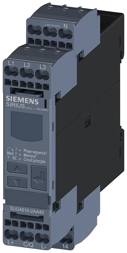 Siemens Überwachungsrelais, digital für 3Ph.-Spannung mit N-leit. für IO-Link AC50 bis 3UG48162AA40
