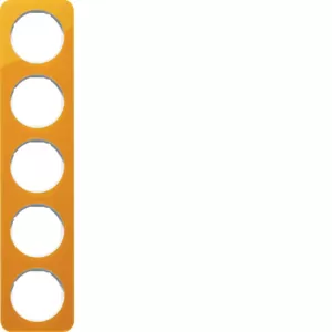 Berker Rahmen 5fach R.1 Acryl orange transp. pw 10152339