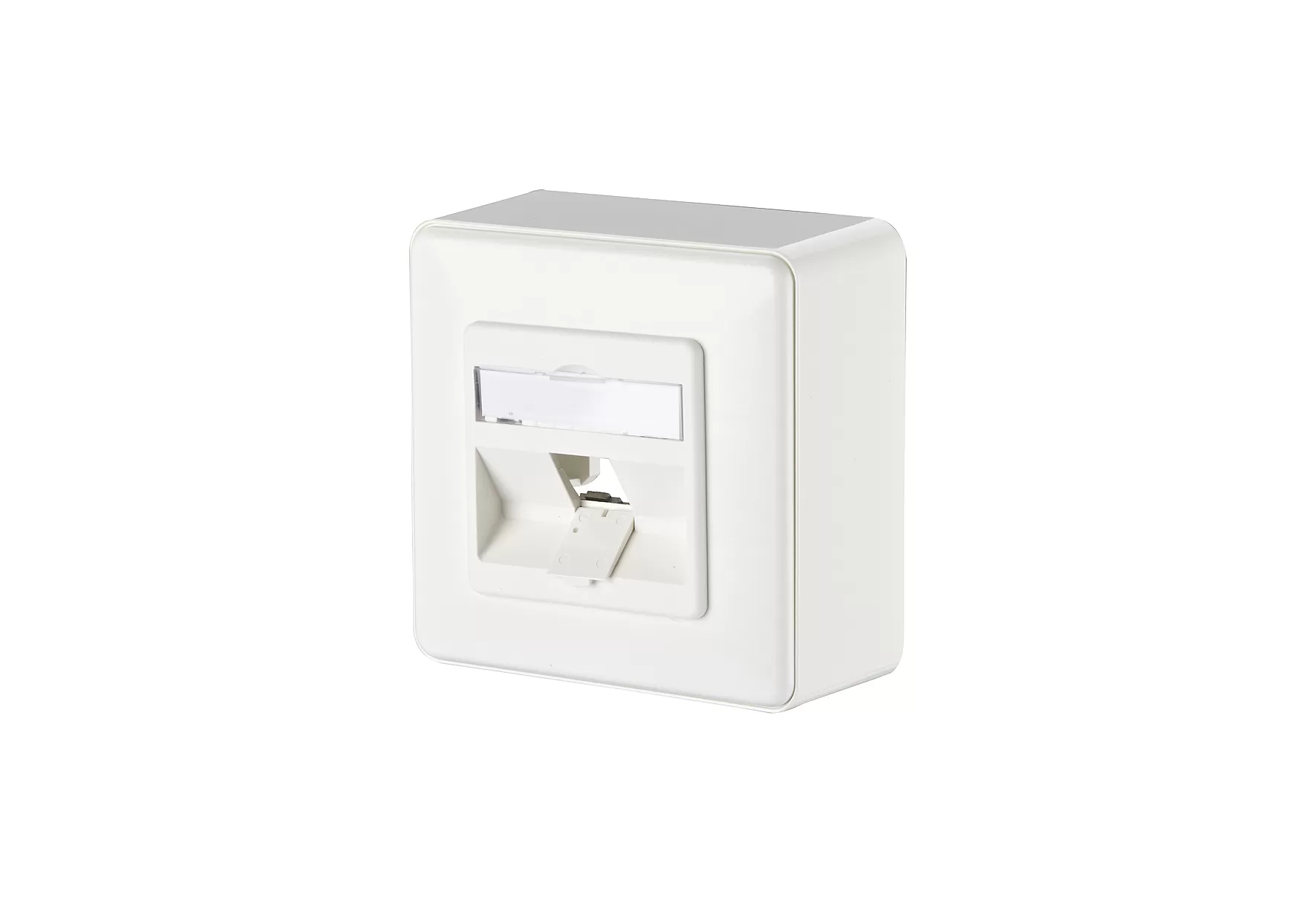 Metz Connect Modul Anschlussdose AP 1 Port unbestückt reinweiß 1309140002-E