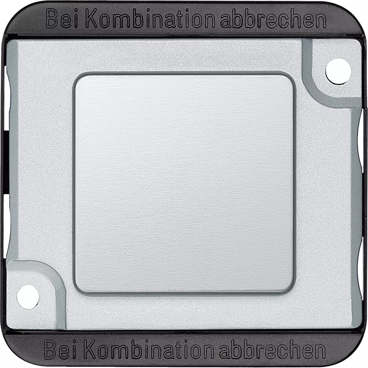 Merten Blindabdeckung, mattsilber, PANZER 392360