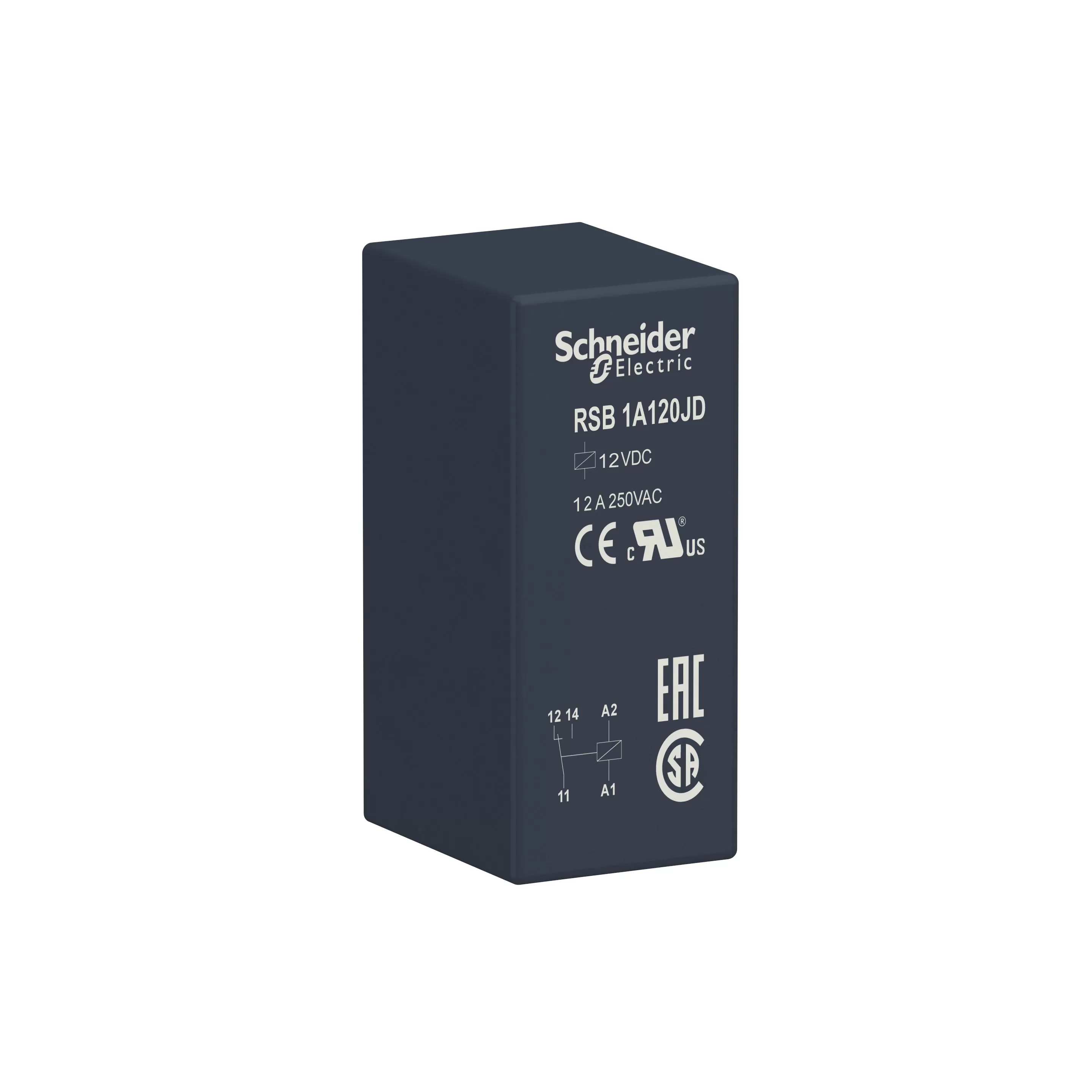 Schneider Electric Interface-Relais RSB, 1 W, 12 A, 12 VDC RSB1A120JD