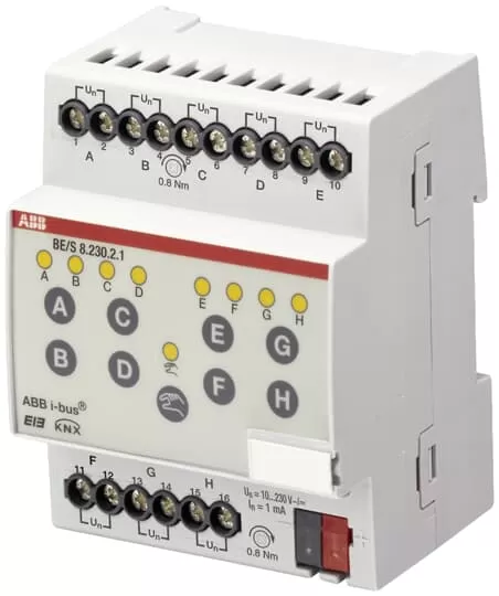 ABB BE/S8.230.2.1 Binäreingang, 8fach, 10-230 V, REG 2CDG110093R0011