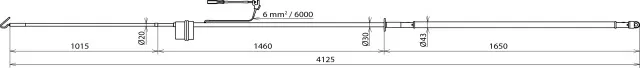 Dehn Gleichspannungsprüfer PHE/G I f. Fahr- drahtleitungen m. Pluspol a. Prüfspitze 767610