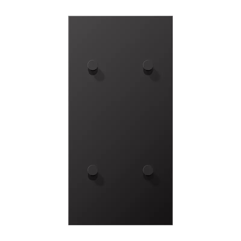 Jung Abdeckung mit Kipphebel, Kegel, 1fach, 2 x 2 Kipphebel, senkrecht, Serie LS 1912, dark (lackiertes Aluminium) AL12-25DK01