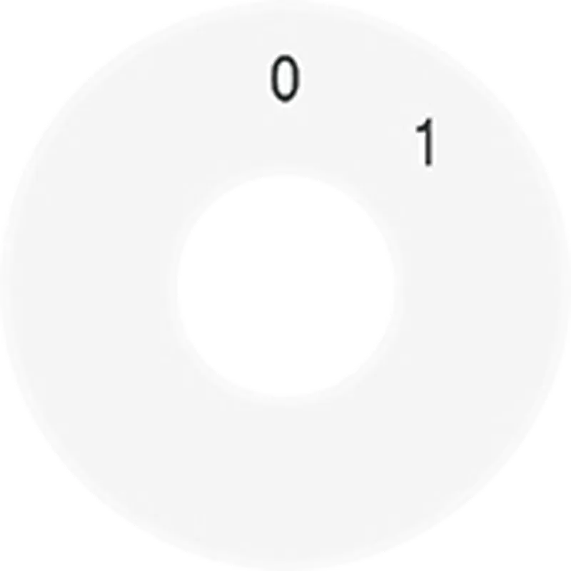Jung Skalenscheibe, Symbole 0 I, alpinweiß SKS1101-20WW