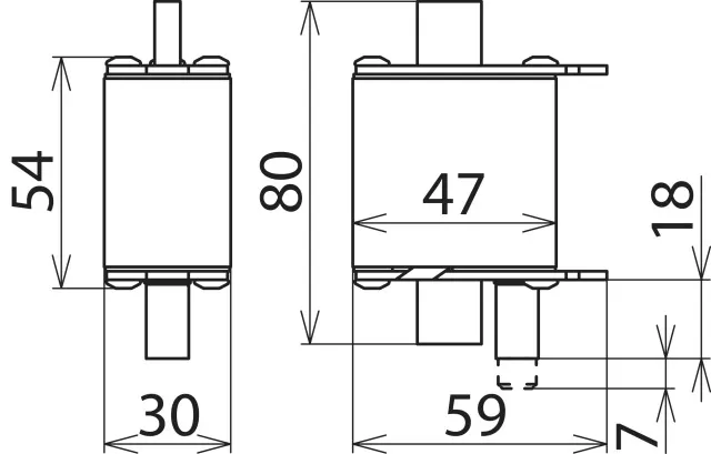 Dehn Überspannungsableiter Typ 2 / 1-polig 280V AC für NH00-Sicherungssysteme 900263