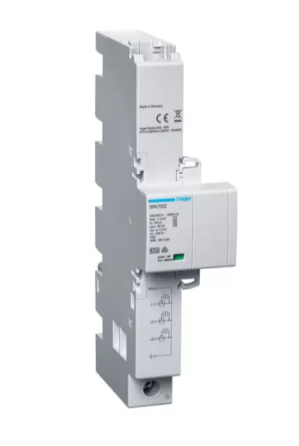 Hager SPA700Z Kombiableiter T1+T2+T3 3P Iimp 7,5kA TNC