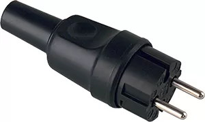 Bachmann Vollgummi-Konturenstecker schwarz 919.179