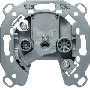 Berker Antennen-Steckdose 2Loch TV,FM 20dB DgD 451520