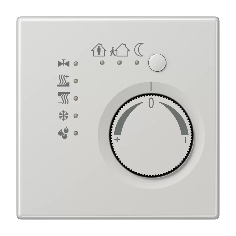 Jung KNX Stetigregler mit integrierter Tasterschnittstelle 4fach, Thermoplast, Serie LS, lichtgrau LS2178TSLG