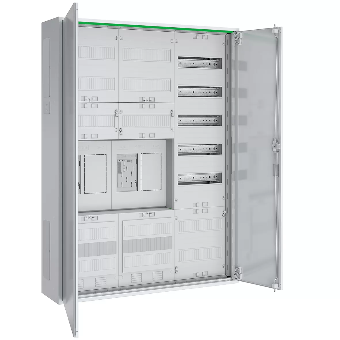 ABN Zählerschrank eHZ 2Z 2R 1V 1APZ HLAK/OKK IP44 SKII 5-polig BxHxT: 800x1100x210mm ABNRS307E0032
