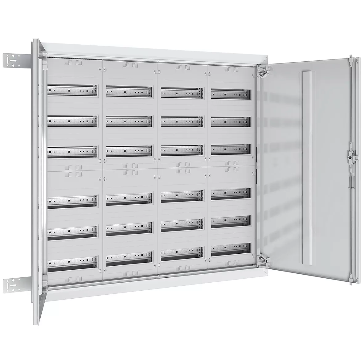 ABN Flachverteiler UP/HW,110 mm tief,IP 30,SK II,4x5-reihig, Komplettschrank für REG UK46