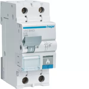 Hager AFDD mit LS 1P+N 10kA B-16A 2M ARC516D