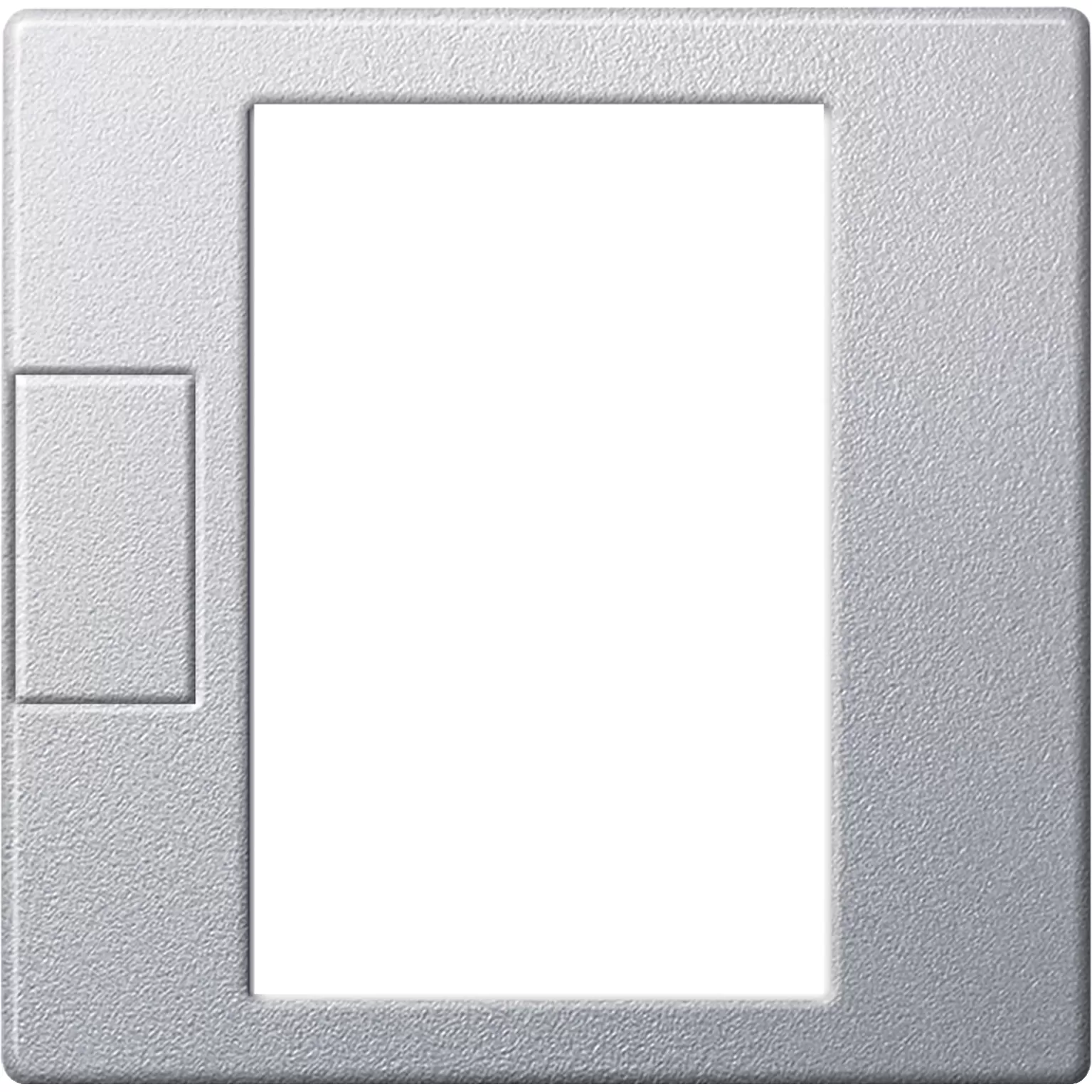 Merten Zentralplatte für Universal Temperaturregler-Einsatz mit Touch-Display aluminium, System M MEG5775-0460