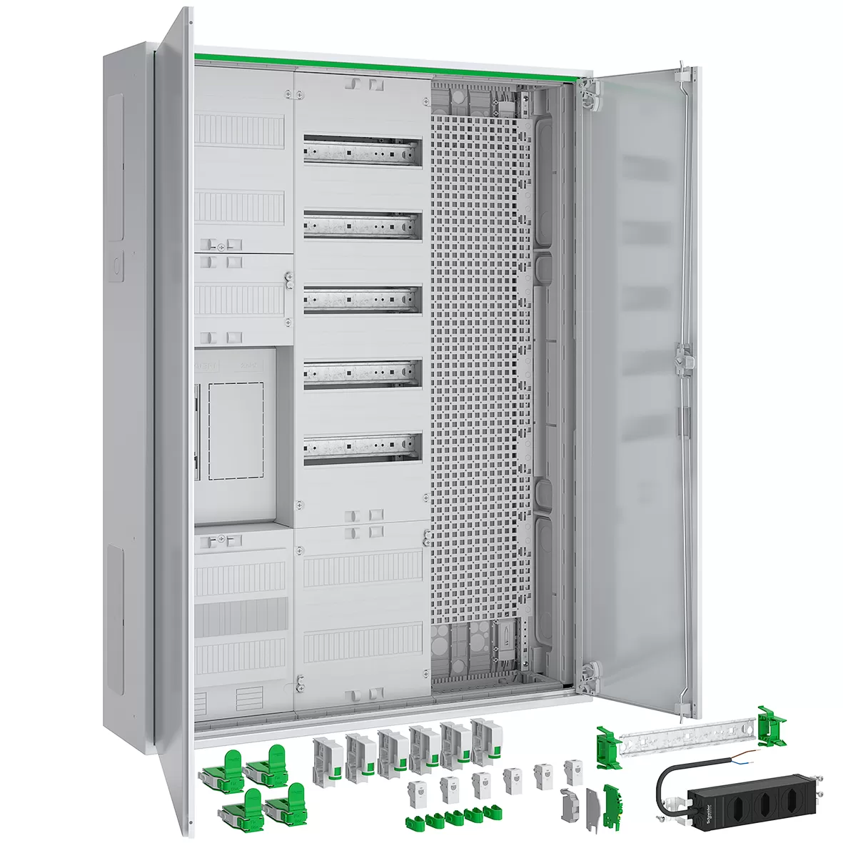 ABN Zählerschrank eHZ 1Z 1R 1V 1APZ HLAK/OKK/Media LexCom IP44 SKII 5-polig BxHxT: 800x1100x210mm ABNRS307E0131