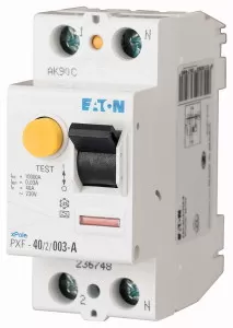 Eaton FI-Schalter, 25A, 2p, 300mA, Typ A 236746