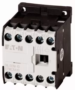Eaton Leistungsschütz, 110 V 50 Hz, 120 V 60 Hz, 3-polig, 380 V 400 V, 3 kW, Kontaktbestückung S = Schließer= 1 S, Schraubklemmen, Wechselstrombetätigung 051611
