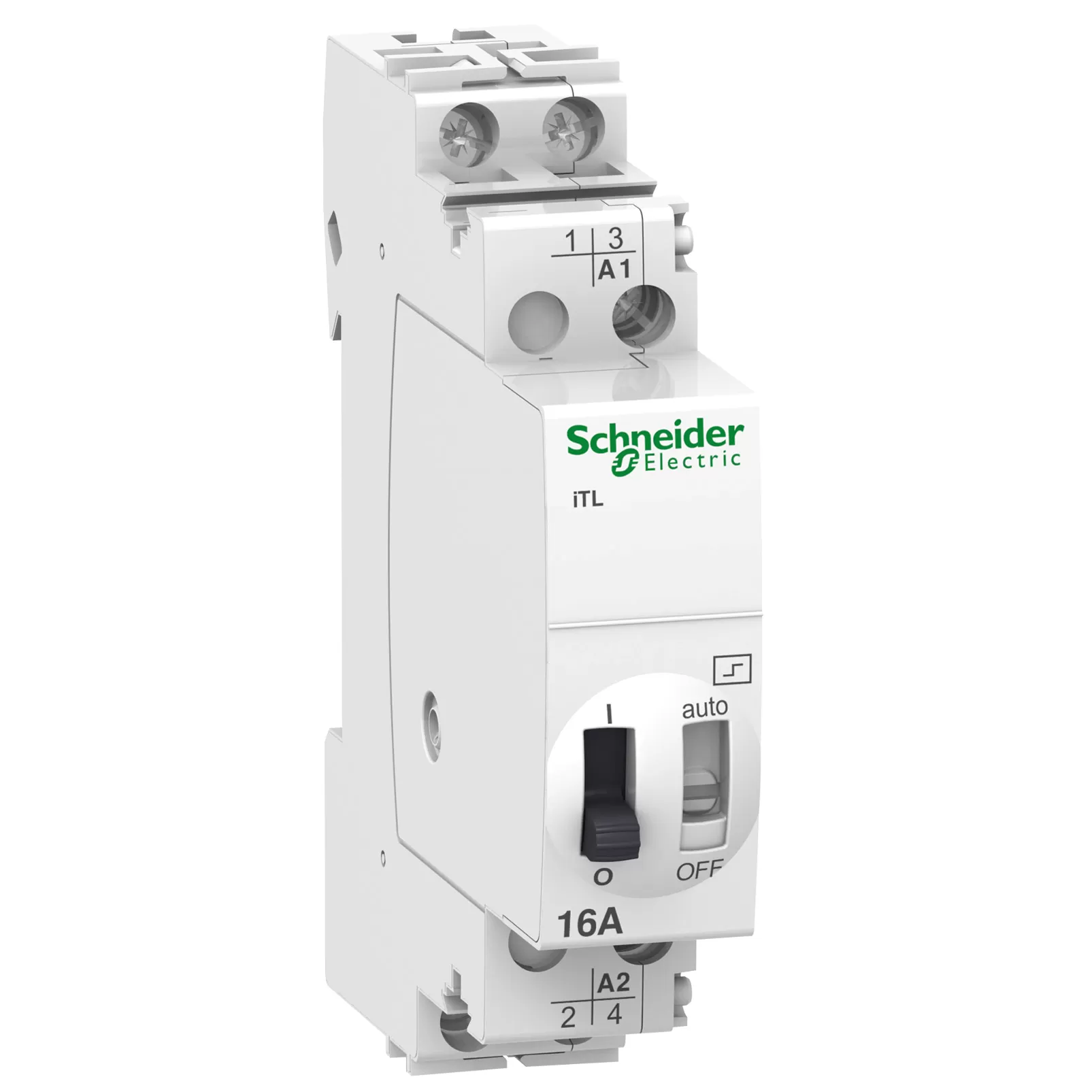 Schneider Electric Fernschalter iTL, 2P, 2 S, 16A, Spule 12 VAC 50/60Hz- 6 VDC A9C30012