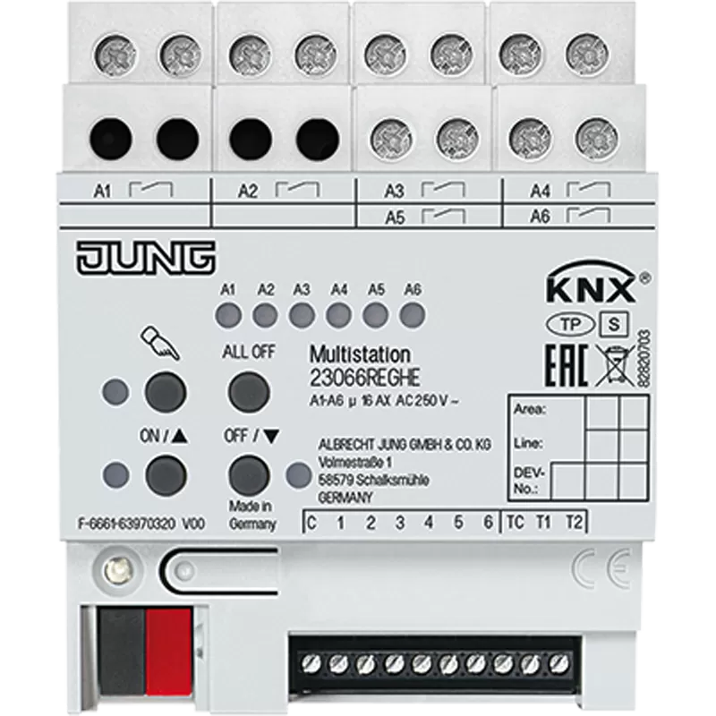 Jung KNX Multistation, AC 250 V ~ 23066REGHE