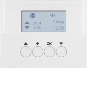 Berker KNX-Funk Jalou-Uhr quickl K.1 pw 85745179