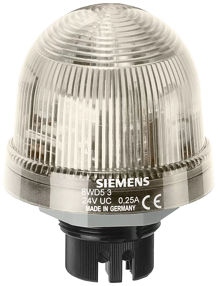 Siemens Einbauleuchte Blinklicht, mit integrierter LED, klar, AC/DC 24V 8WD53205BE