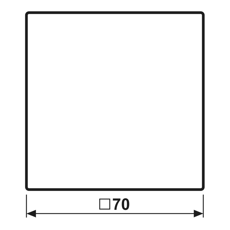 Jung Wippe 1fach, Symbol Tür, Serie LS, Aluminium AL2990T