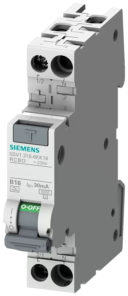 Siemens FI/LS kompakt 1P+N 6kA Typ A 30mA C6 5SV13167KK06