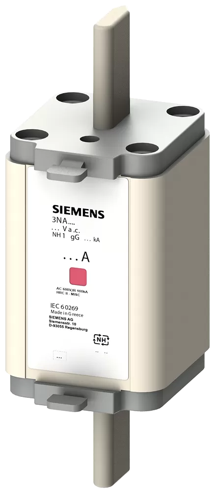 Siemens NH-Sicherungseinsatz, NH1, In: 35 A, gG, Un AC: 500 V, Un DC: 440 V 3NA6114
