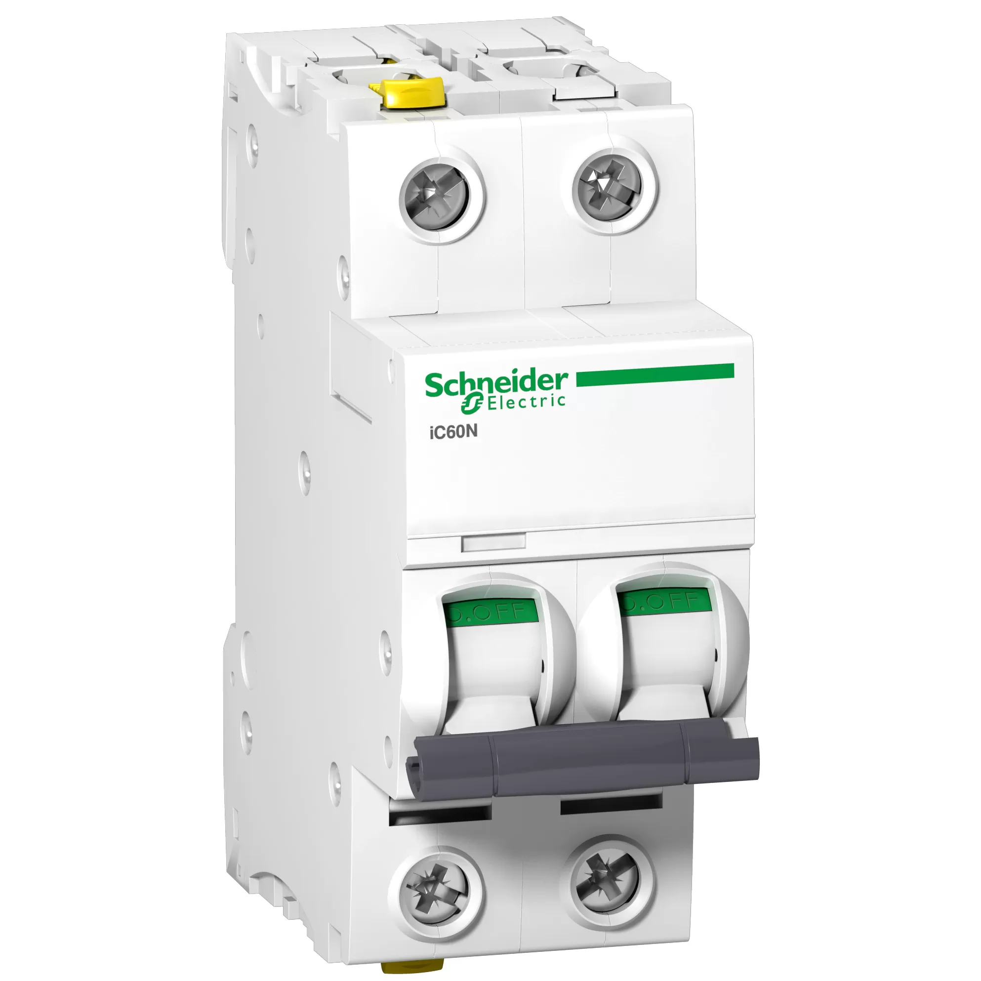 Schneider Electric Leitungsschutzschalter iC60N, 2P, 2A, C Charakteristik A9F04202