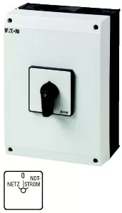 Eaton Umschalter, T5, 100 A, Aufbau, 4 Baueinheit(en), Kontakte: 8, 60 °, rastend, mit 0-Stellung, Netz-0-Notstrom, Abwicklungs Nr. 8902 207214