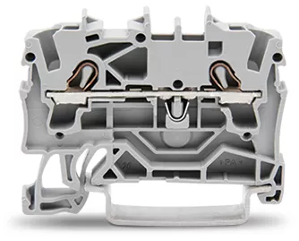 WAGO 2-Leiter-Durchgangsklemme;2,5 mm²;für Anwendungen Ex e II geeignet;grau 2002-1201