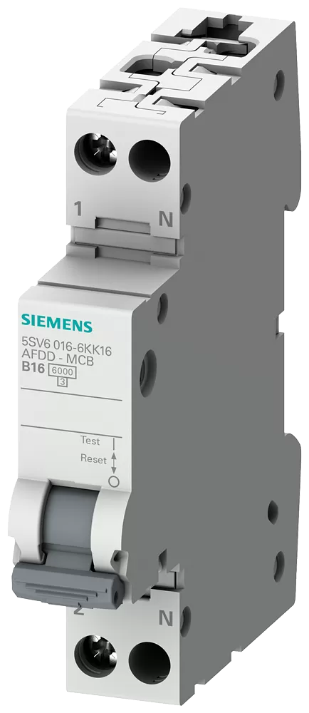 Siemens 5SV6 AFDD/MCB 6kA B16 1+N 1TE Grossverpackung 12 Stück 5SV60166GV16