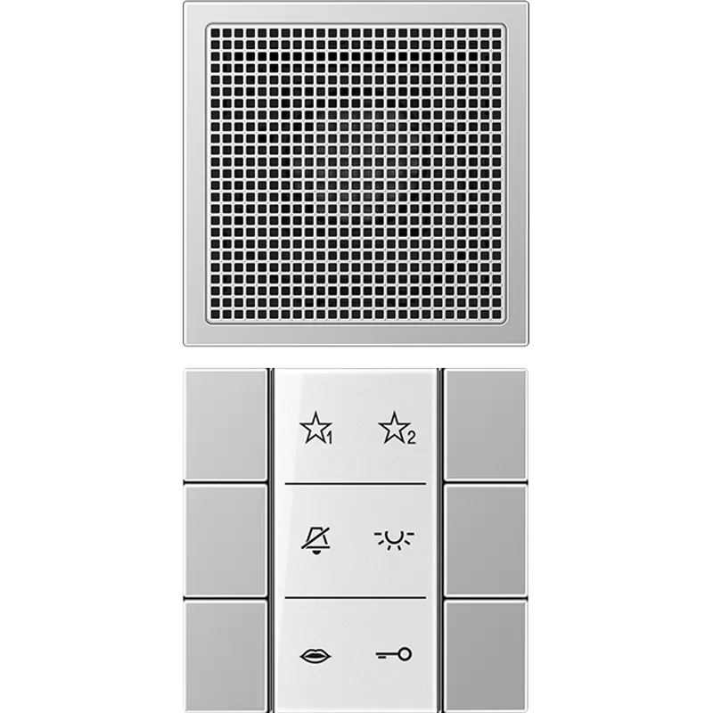 Jung Audio-Innenstation, Serie LS, Aluminium SIAIAL6