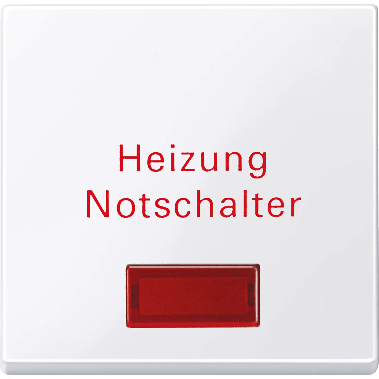 Merten Wippe für Heizungs-Notschalter, aktivweiß glänzend, System M 432925