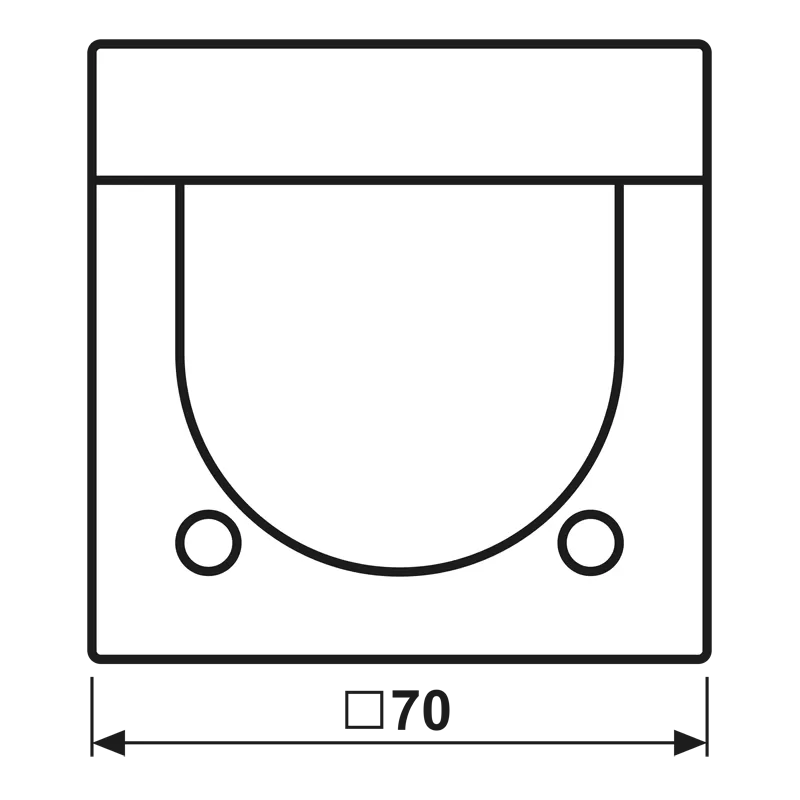 Jung KNX Automatikschalter Universal 2,20 m, IP44, Serie LS, Edelstahl (lackiert) ES3281-1