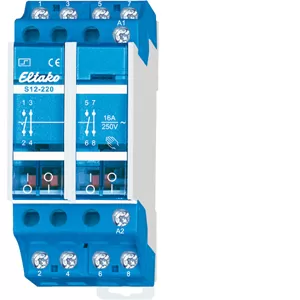 Eltako 4-poliger elektromechanischer 16A-Stromstoßschalter 230V. 2 Schließer + 2 Öffner 16A/250V AC  21220030