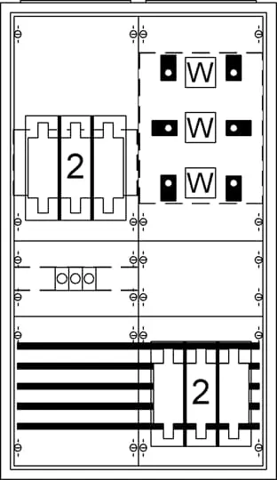 Striebel & John KS402SB Wandlerschrank Aufputz KS402SB