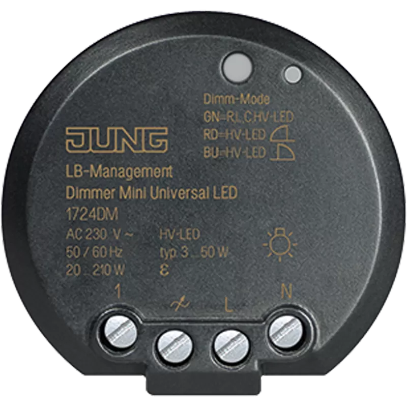 Jung Dimmer Mini Universal LED, mit Nebenstelleneingang 1724DM