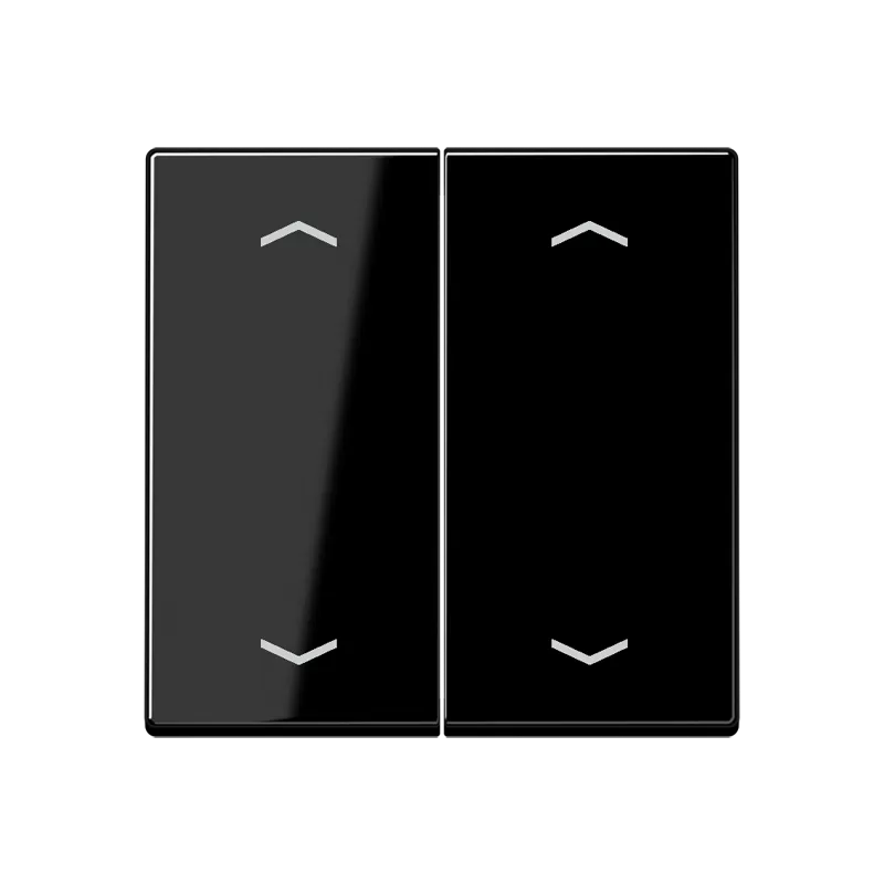 Jung Wippe, mit Pfeilsymbolen für KNX Taster, Thermoplast, Serie A, schwarz A102PBFSW