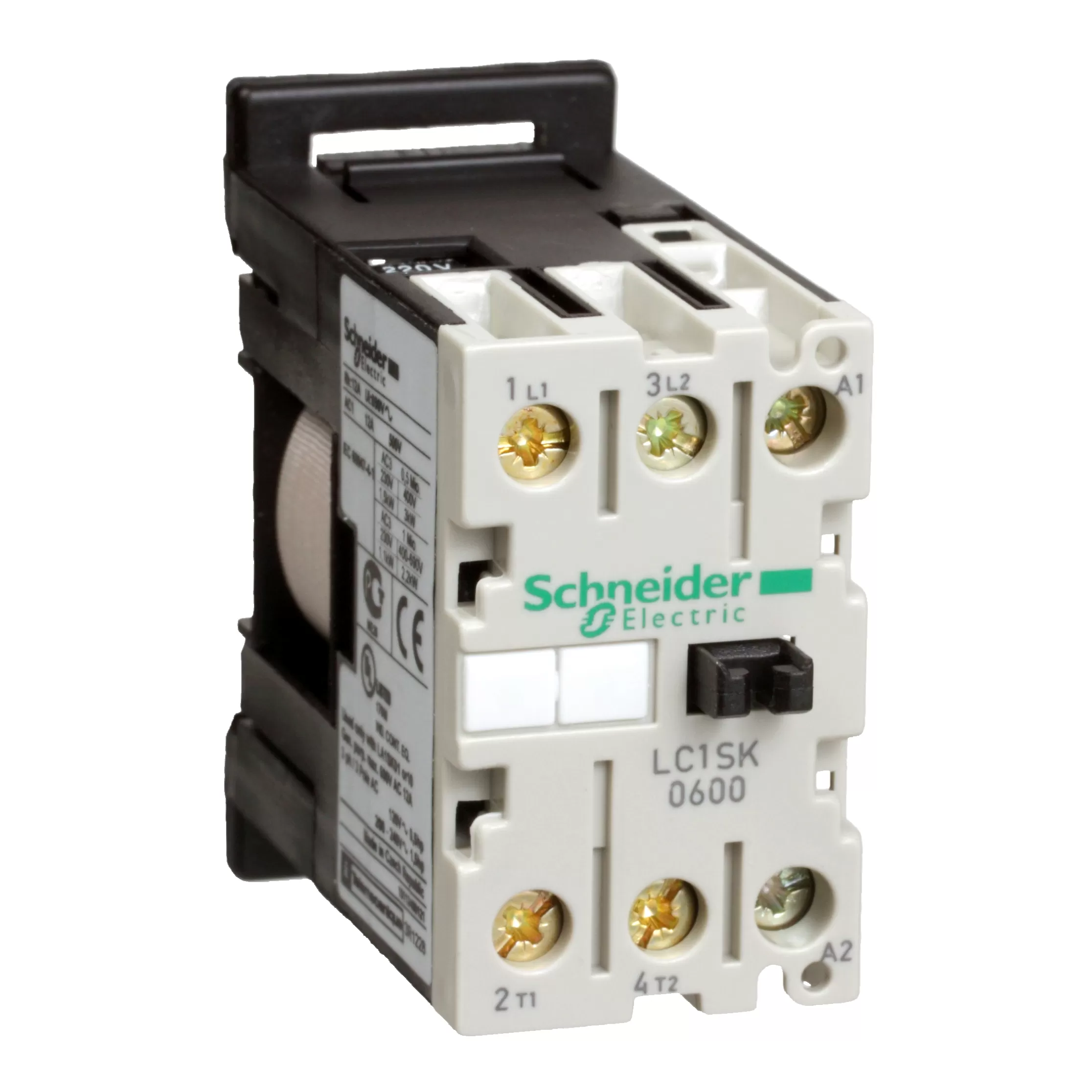 Schneider Electric Mini-Schütz LC1SK 2p, 2.2 kW, 6 A, 400 V AC3, Spule 230 V AC LC1SK0600P7