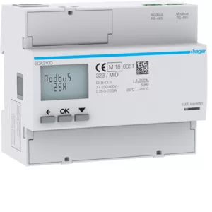 Hager Energiezähler 3ph,direkt 125A,AGARD,MID ECA310D