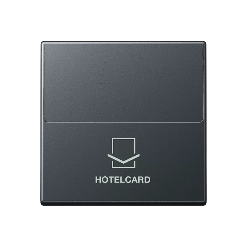 Jung Hotelcard-Schalter (ohne Taster-Einsatz), Hotelcard, Serie A, anthrazit matt A590CARDANM