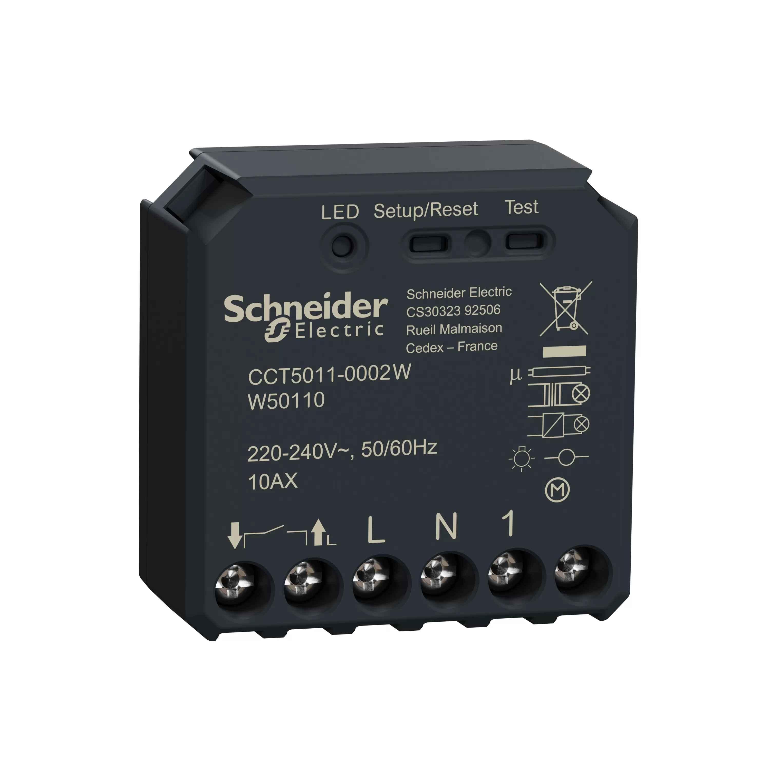 Schneider Electric Wiser Schaltaktor 1fach UP CCT5011-0002W