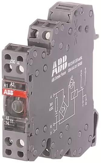 ABB RB122G-230VUC Interface-Relais R600 2We,A1-A2=230VAC/DC,250V/1mA-8A 1SNA645013R2600