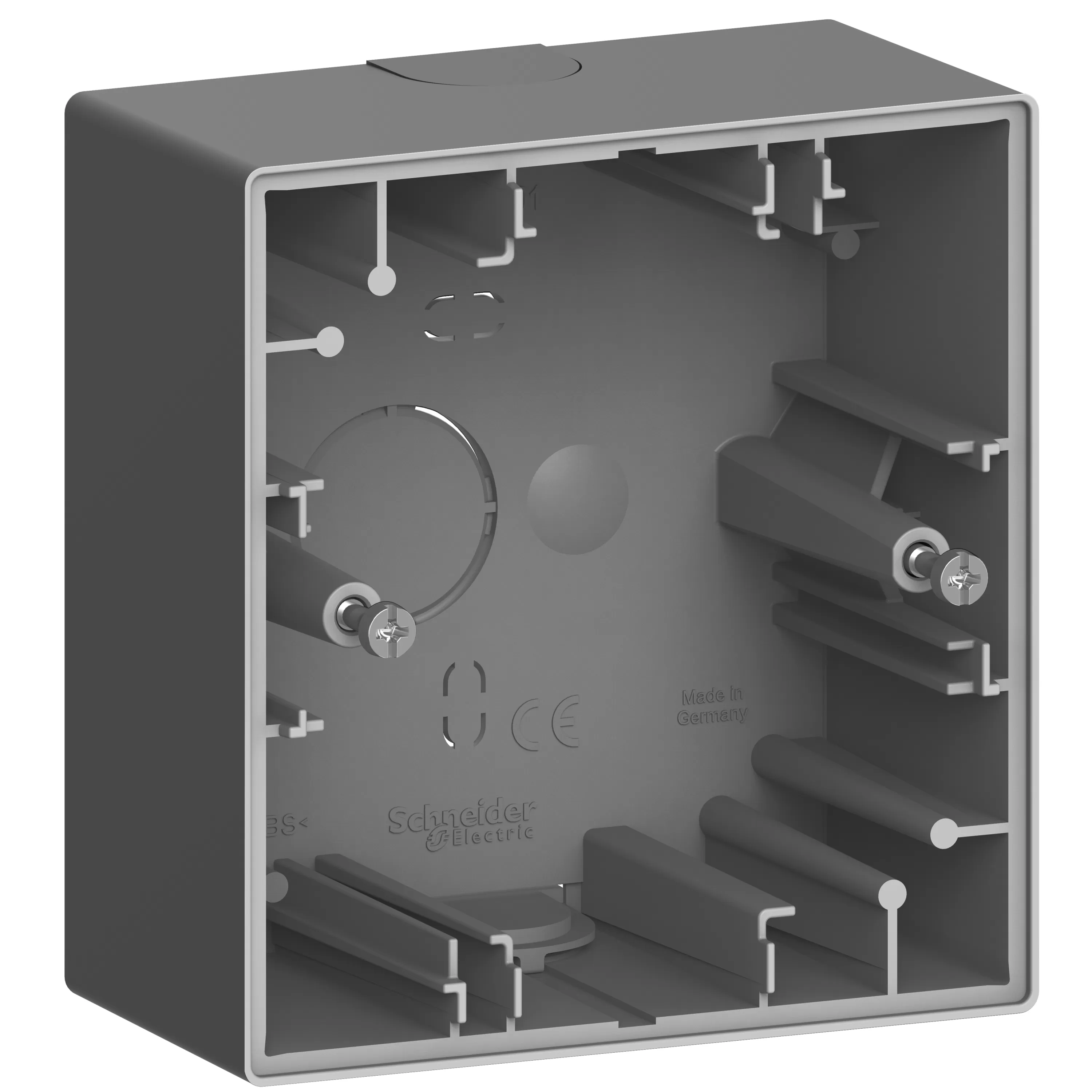 Merten System Design, Aufputzgehäuse, 1-fach, Anthrazit MEG4014-6534