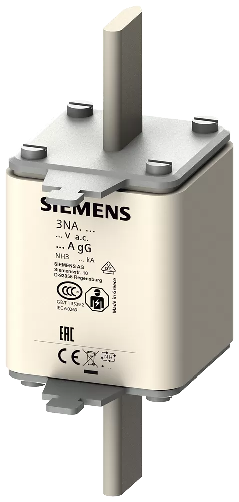 Siemens NH-Sicherungseinsatz, NH3, In: 400 A, gG, Un AC: 500 V, Un DC: 440 V 3NA3360